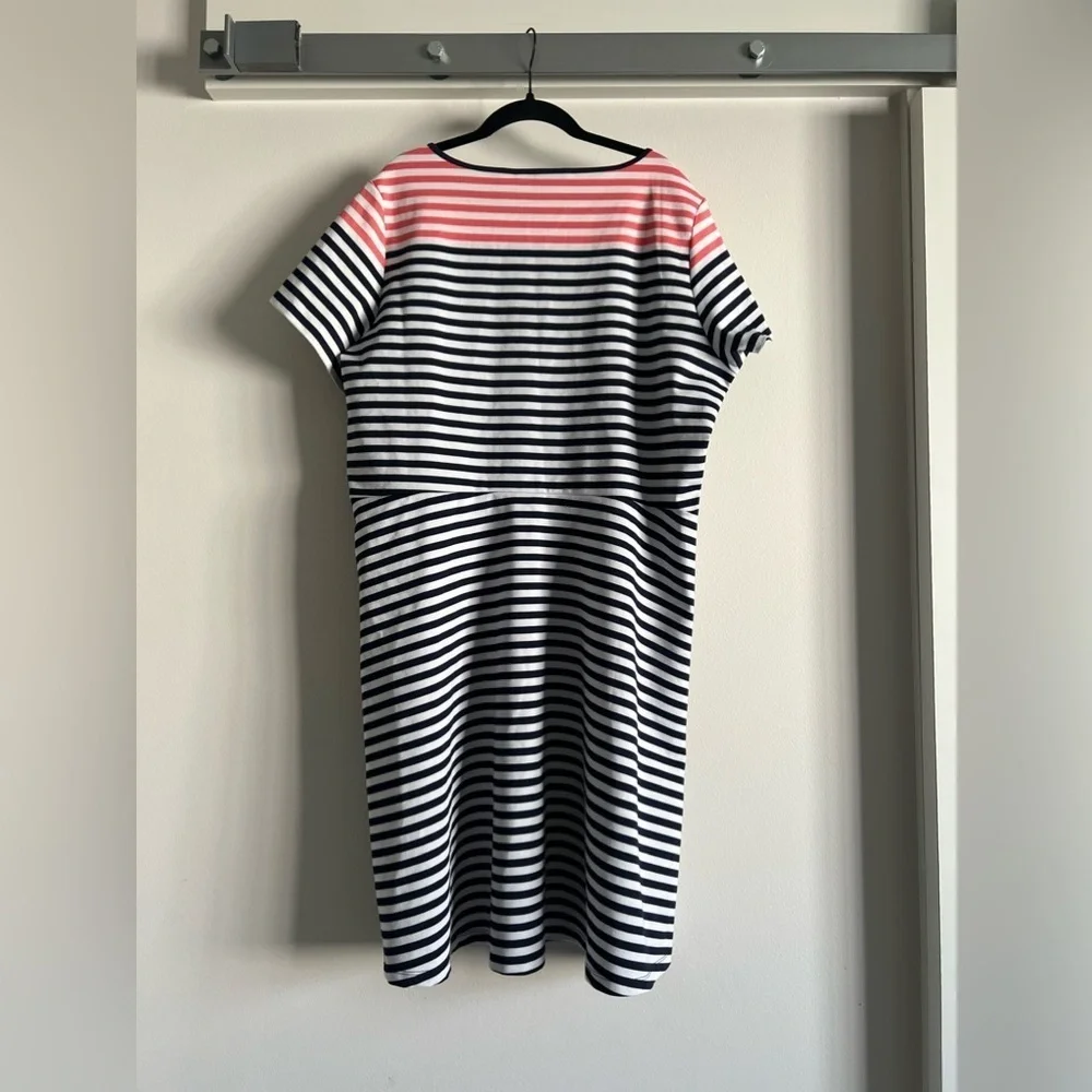 Draper James Stripe Ponte Knit A Line Dress 1X - Picture 4 of 11